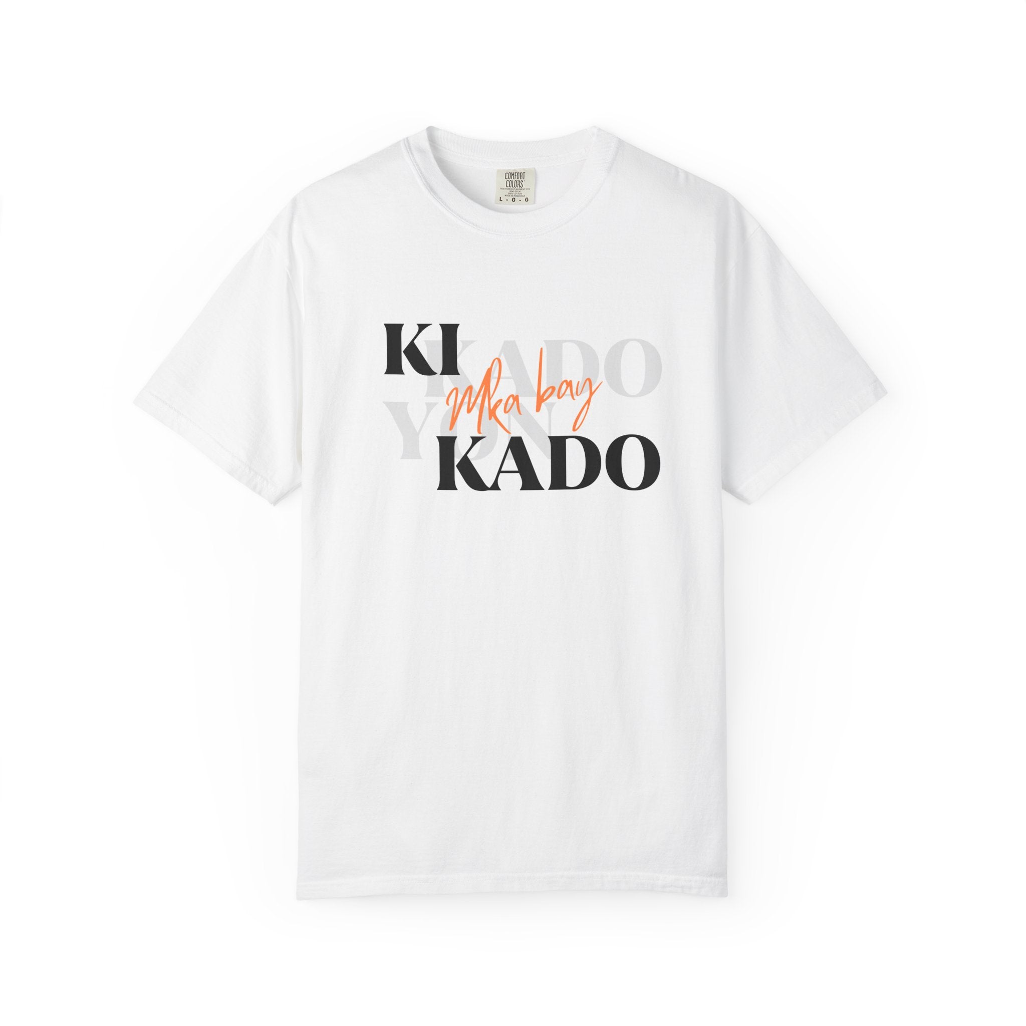 White T-shirt — Ki Kado Mka bay yon kado