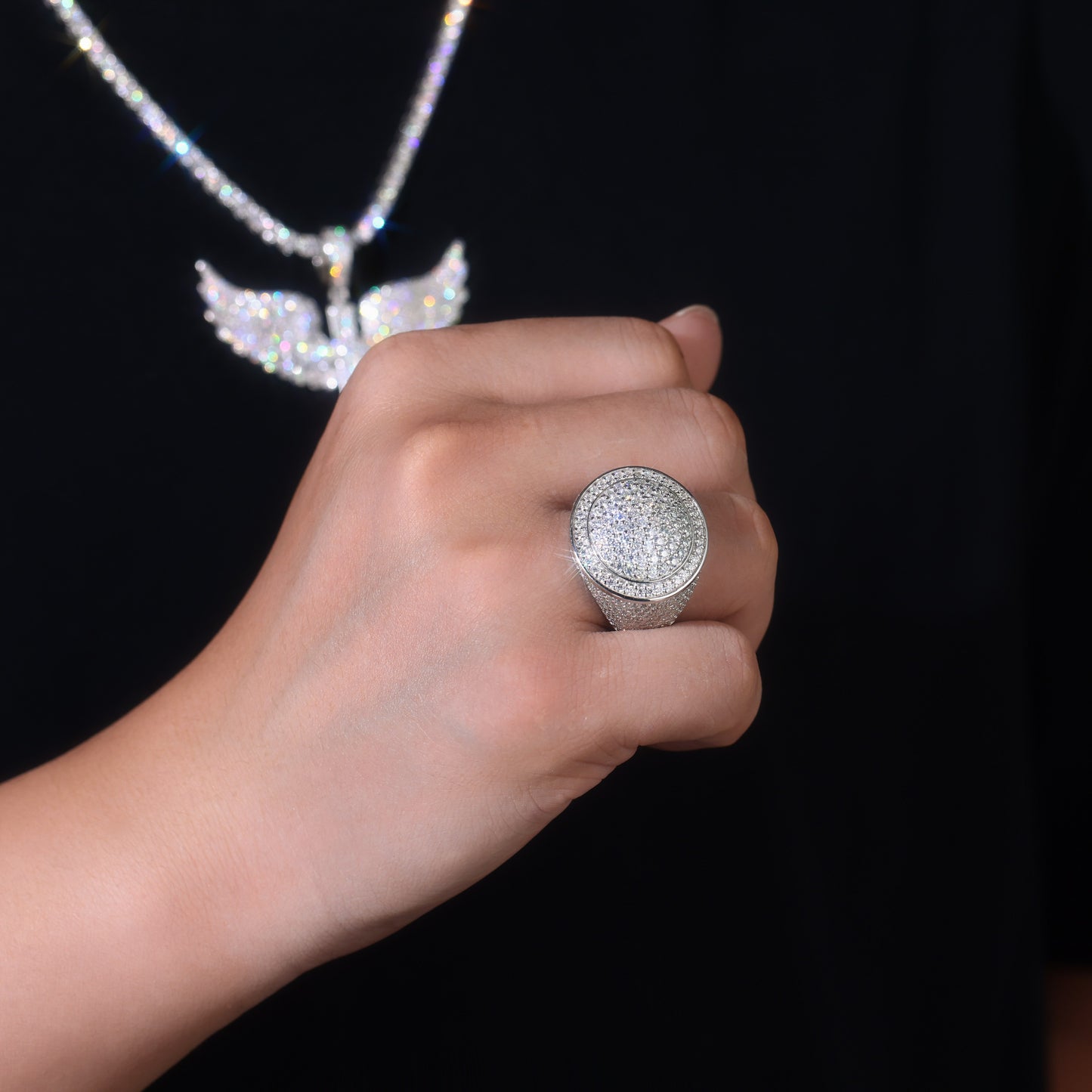Anillo de diamante para hombre