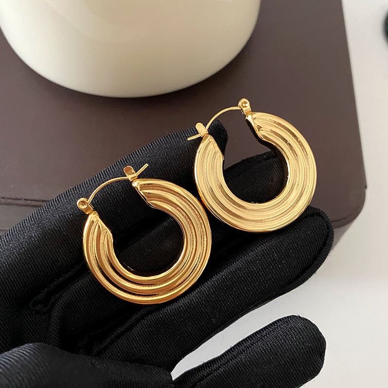 Aros Ancient Egyptian Titanium Steel Round