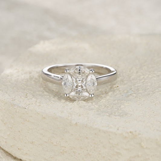 Anillo de Compromiso Destello Real