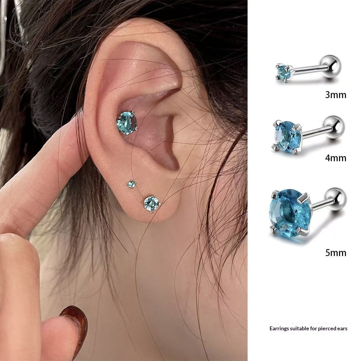 Aros Steel Blue Zircon Four