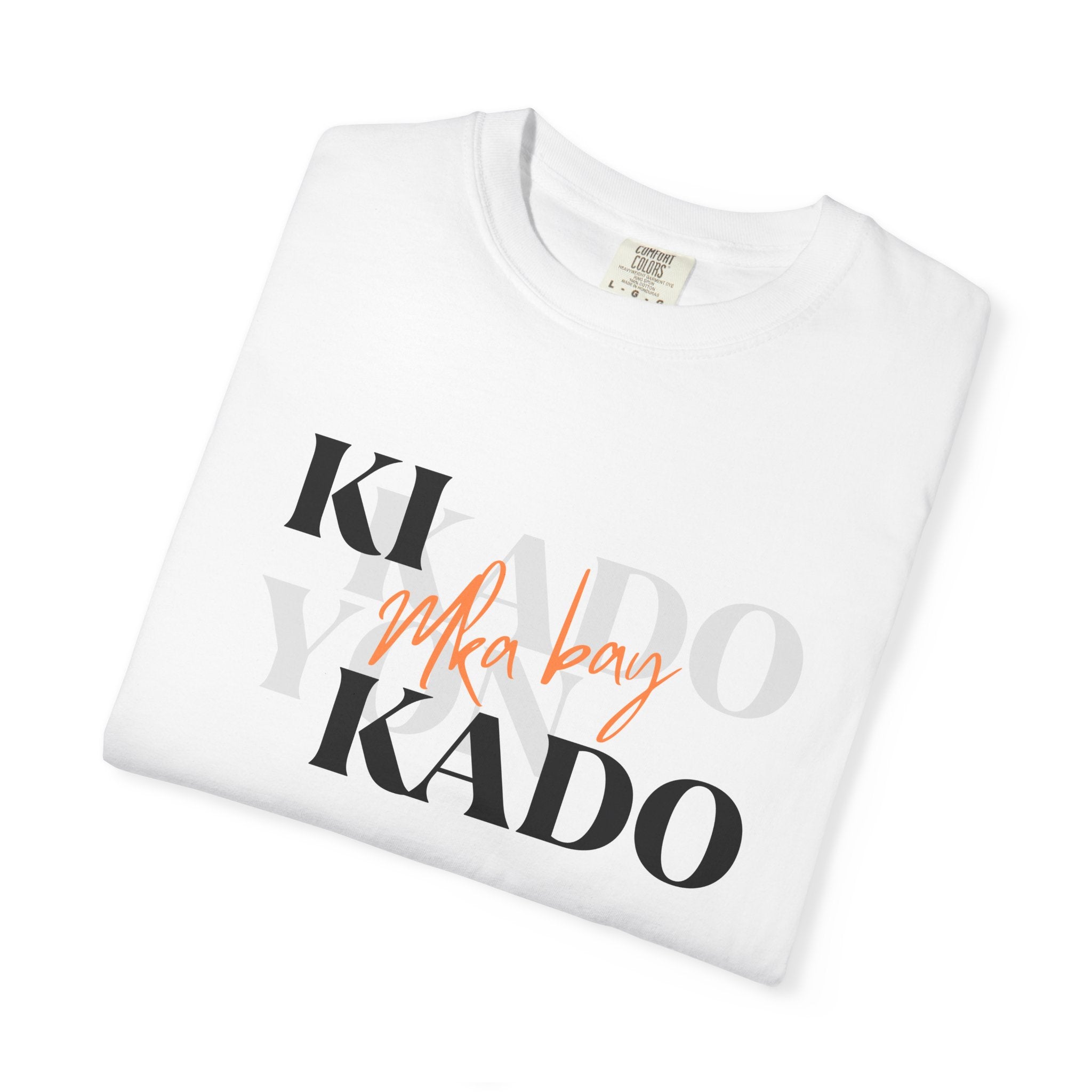 White T-shirt — Ki Kado Mka bay yon kado